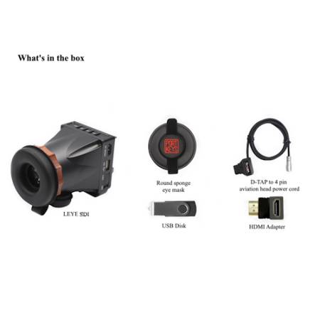 Portkeys LEYE SDI - wizjer elektroniczny SDI, HDMI, 4K, 3D LUT_Zawartość zestawu_4